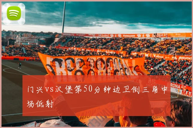 门兴vs汉堡第50分钟边卫倒三角中场低射